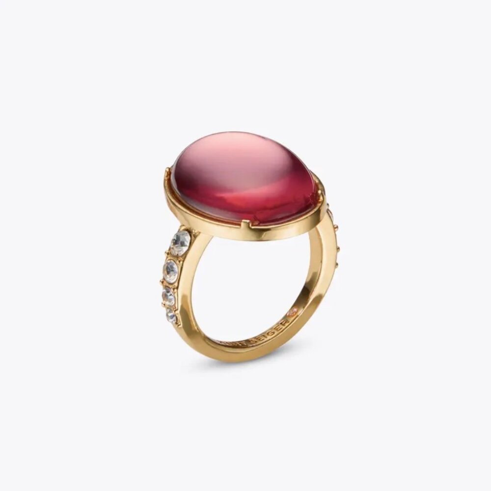 Kurt Geiger London Small Belgravia Ring Red Sz 7/8/9